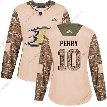 Adidas Dam Anaheim Ducks #10 Corey Perry Camo Autentisk 2017 Veterans Day Stitched NHL Tröjor