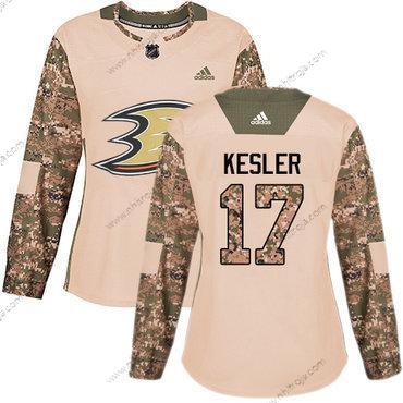 Adidas Dam Anaheim Ducks #17 Ryan Kesler Camo Autentisk 2017 Veterans Day Stitched NHL Tröjor