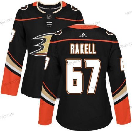 Adidas Dam Anaheim Ducks #67 Rickard Rakell Svart Autentisk Stitched NHL Hemma Tröjor