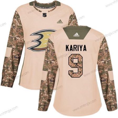 Adidas Dam Anaheim Ducks #9 Paul Kariya Camo Autentisk 2017 Veterans Day Stitched NHL Tröjor