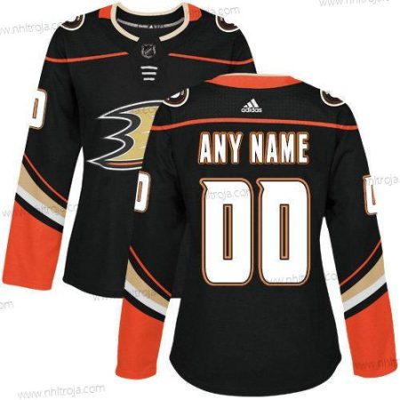 Adidas Dam Anaheim Ducks Skräddarsydda Autentisk Svart NHL Hemma Tröjor