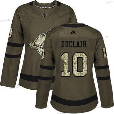 Adidas Dam Arizona Coyotes #10 Anthony Duclair Grön Salute to Service Stitched NHL Tröjor