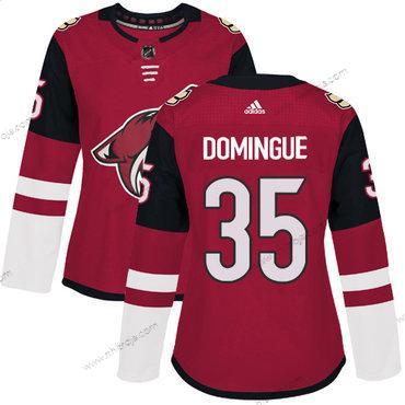 Adidas Dam Arizona Coyotes #35 Louis Domingue Röd Autentisk Stitched NHL Hemma Tröjor