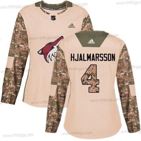 Adidas Dam Arizona Coyotes #4 Niklas Hjalmarsson Camo Autentisk 2017 Veterans Day Stitched NHL Tröjor