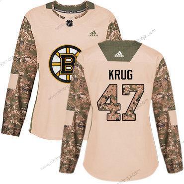 Adidas Dam Boston Bruins #47 Torey Krug Camo Autentisk 2017 Veterans Day Stitched NHL Tröjor