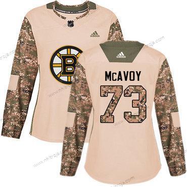 Adidas Dam Boston Bruins #73 Charlie Mcavoy Camo Autentisk 2017 Veterans Day Stitched NHL Tröjor