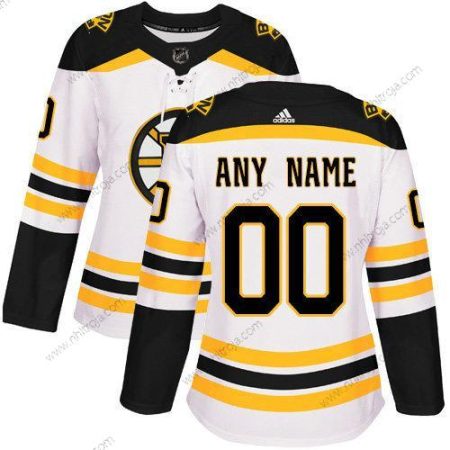 Adidas Dam Boston Bruins Skräddarsydda Vit Autentisk NHL Tröjor