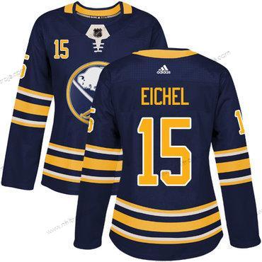 Adidas Dam Buffalo Sabres #15 Jack Eichel Marin Blå Autentisk Stitched NHL Hemma Tröjor