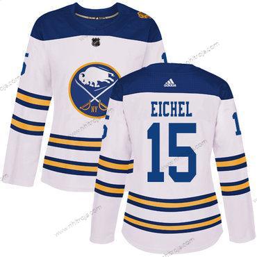 Adidas Dam Buffalo Sabres #15 Jack Eichel Vit Autentisk 2018 Vinter Klassisk Stitched NHL Tröjor