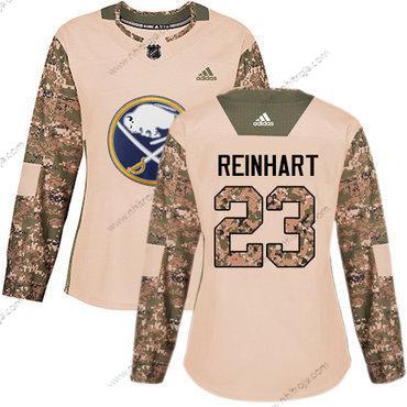 Adidas Dam Buffalo Sabres #23 Sam Reinhart Camo Autentisk 2017 Veterans Day Stitched NHL Tröjor