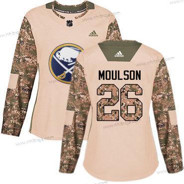 Adidas Dam Buffalo Sabres #26 Matt Moulson Camo Autentisk 2017 Veterans Day Stitched NHL Tröjor