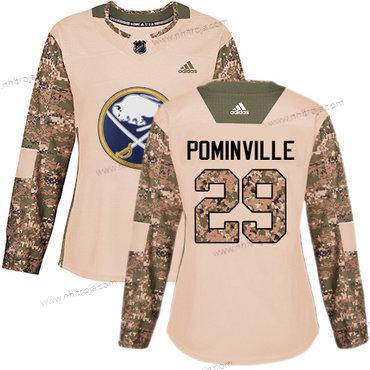 Adidas Dam Buffalo Sabres #29 Jason Pominville Camo Autentisk 2017 Veterans Day Stitched NHL Tröjor