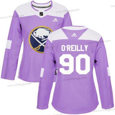 Adidas Dam Buffalo Sabres #90 Ryan O’Reilly Lila Autentisk Bekämpar cancer Stitched NHL Tröjor