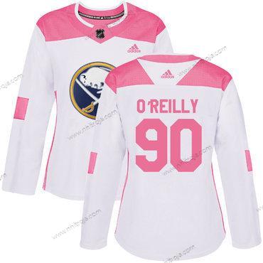 Adidas Dam Buffalo Sabres #90 Ryan O’Reilly Vit Rosa Autentisk Stitched NHL Tröjor