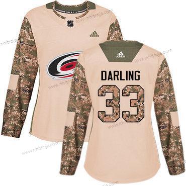 Adidas Dam Carolina Hurricanes #33 Scott Darling Camo Autentisk 2017 Veterans Day Stitched NHL Tröjor