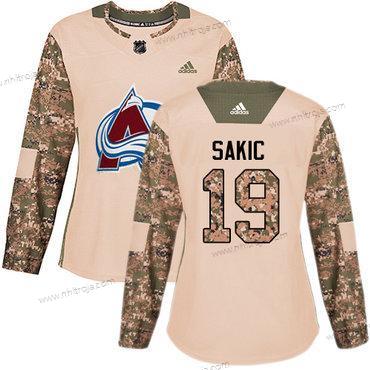 Adidas Dam Colorado Avalanche #19 Joe Sakic Camo Autentisk 2017 Veterans Day Stitched NHL Tröjor