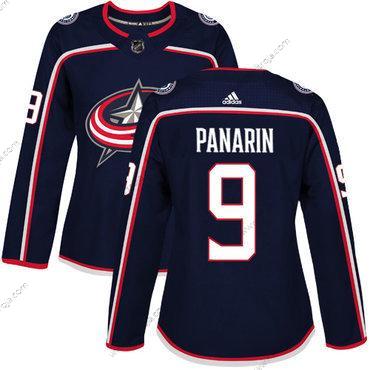 Adidas Dam Columbus Blue Jackets #9 Artemi Panarin Marin Blå Autentisk Stitched NHL Hemma Tröjor