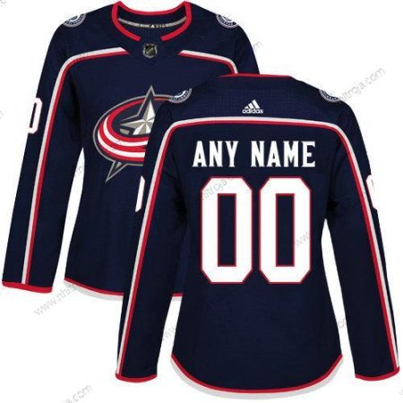 Adidas Dam Columbus Blue Jackets Skräddarsydda Autentisk Marin Blå NHL Hemma Tröjor