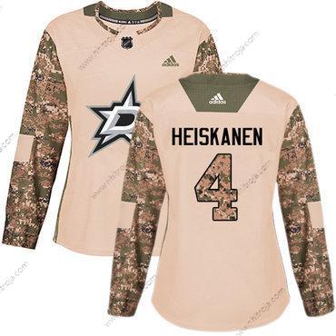 Adidas Dam Dallas Stars #4 Miro Heiskanen Camo Autentisk 2017 Veterans Day Stitched NHL Tröjor