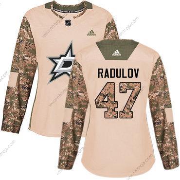 Adidas Dam Dallas Stars #47 Alexander Radulov Camo Autentisk 2017 Veterans Day Stitched NHL Tröjor