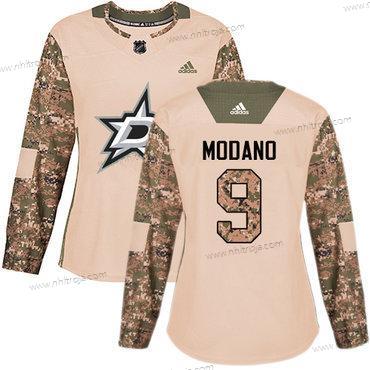 Adidas Dam Dallas Stars #9 Mike Modano Camo Autentisk 2017 Veterans Day Stitched NHL Tröjor