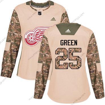 Adidas Dam Detroit Red Wings #25 Mike Grön Camo Autentisk 2017 Veterans Day Stitched NHL Tröjor