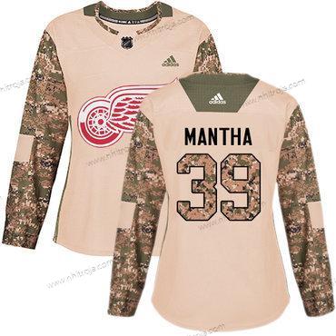 Adidas Dam Detroit Red Wings #39 Anthony Mantha Camo Autentisk 2017 Veterans Day Stitched NHL Tröjor