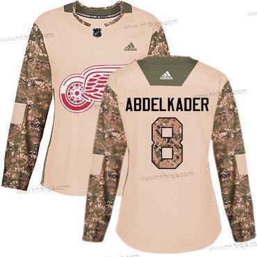 Adidas Dam Detroit Red Wings #8 Justin Abdelkader Camo Autentisk 2017 Veterans Day Stitched NHL Tröjor