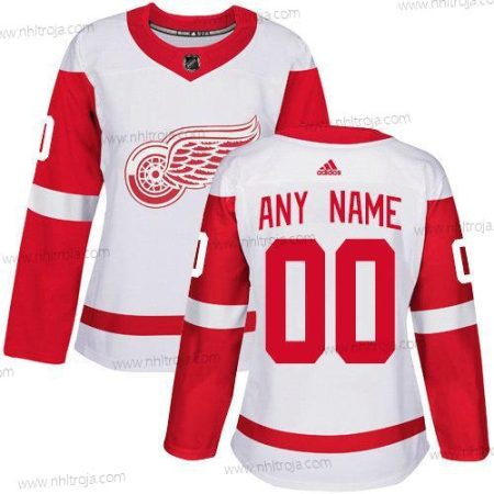 Adidas Dam Detroit Red Wings Skräddarsydda NHL Autentisk Vit Tröjor