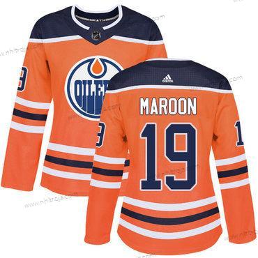 Adidas Dam Edmonton Oilers #19 Patrick Maroon Orange Autentisk Stitched NHL Hemma Tröjor