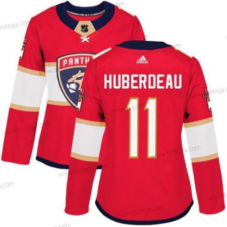 Adidas Dam Florida Panthers #11 Jonathan Huberdeau Röd Autentisk Stitched NHL Hemma Tröjor