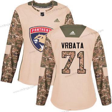 Adidas Dam Florida Panthers #71 Radim Vrbata Camo Autentisk 2017 Veterans Day Stitched NHL Tröjor