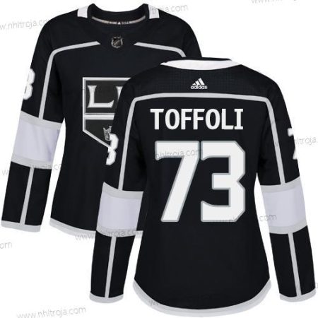 Adidas Dam Los Angeles Kings #73 Tyler Toffoli Svart Autentisk Stitched NHL Hemma Tröjor