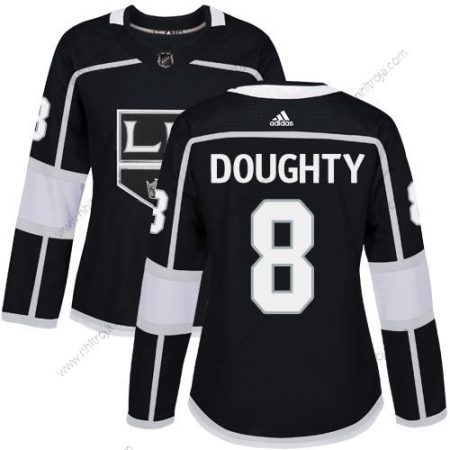 Adidas Dam Los Angeles Kings #8 Drew Doughty Svart Autentisk Stitched NHL Hemma Tröjor