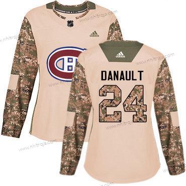 Adidas Dam Montreal Canadiens #24 Phillip Danault Camo Autentisk 2017 Veterans Day Stitched NHL Tröjor