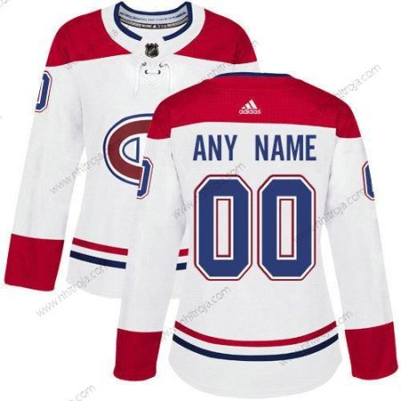 Adidas Dam Montreal Canadiens Skräddarsydda NHL Autentisk Vit Tröjor