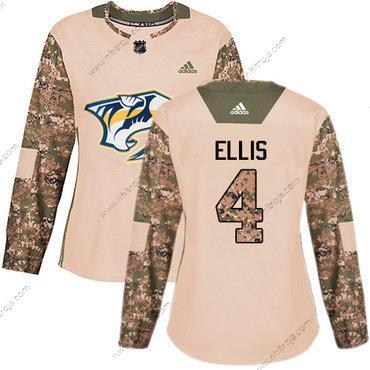 Adidas Dam Nashville Predators #4 Ryan Ellis Camo Autentisk 2017 Veterans Day Stitched NHL Tröjor