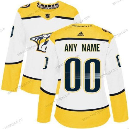 Adidas Dam Nashville Predators Skräddarsydda NHL Autentisk Vit Tröjor