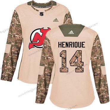 Adidas Dam New Jersey Devils #14 Adam Henrique Camo Autentisk 2017 Veterans Day Stitched NHL Tröjor