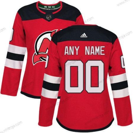 Adidas Dam New Jersey Devils Skräddarsydda Autentisk Röd NHL Hemma Tröjor