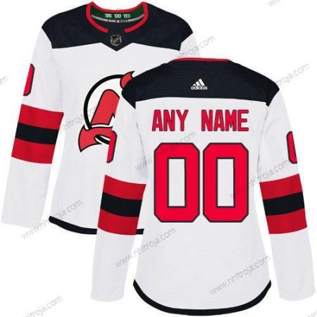 Adidas Dam New Jersey Devils Skräddarsydda NHL Autentisk Vit Tröjor