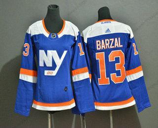 Adidas Dam New York Islanders #13 Mathew Barzal New Blå 2019 Hockey Stitched NHL Hemma Tröjor