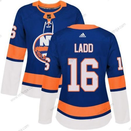 Adidas Dam New York Islanders #16 Andrew Ladd Royal Blå Autentisk Stitched NHL Hemma Tröjor