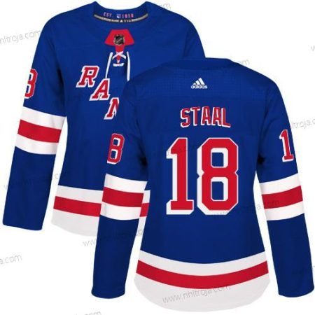 Adidas Dam New York Rangers #18 Marc Staal Royal Blå Autentisk Stitched NHL Hemma Tröjor