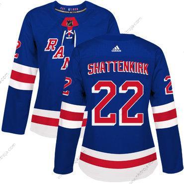 Adidas Dam New York Rangers #22 Kevin Shattenkirk Royal Blå Autentisk Stitched NHL Hemma Tröjor