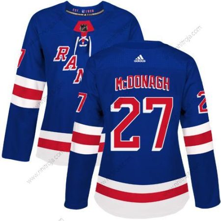 Adidas Dam New York Rangers #27 Ryan Mcdonagh Royal Blå Autentisk Stitched NHL Hemma Tröjor