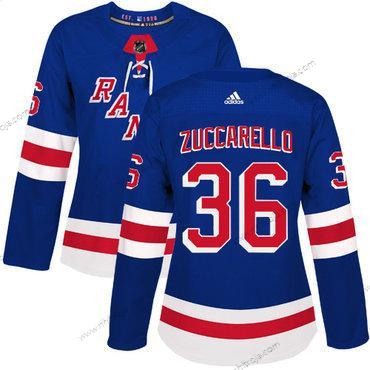 Adidas Dam New York Rangers #36 Mats Zuccarello Royal Blå Autentisk Stitched NHL Hemma Tröjor