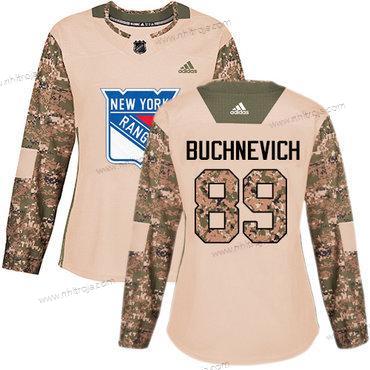 Adidas Dam New York Rangers #89 Pavel Buchnevich Camo Autentisk 2017 Veterans Day Stitched NHL Tröjor