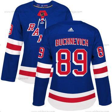 Adidas Dam New York Rangers #89 Pavel Buchnevich Royal Blå Autentisk Stitched NHL Hemma Tröjor