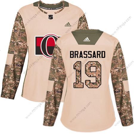 Adidas Dam Ottawa Senators #19 Derick Brassard Camo Autentisk 2017 Veterans Day Stitched NHL Tröjor